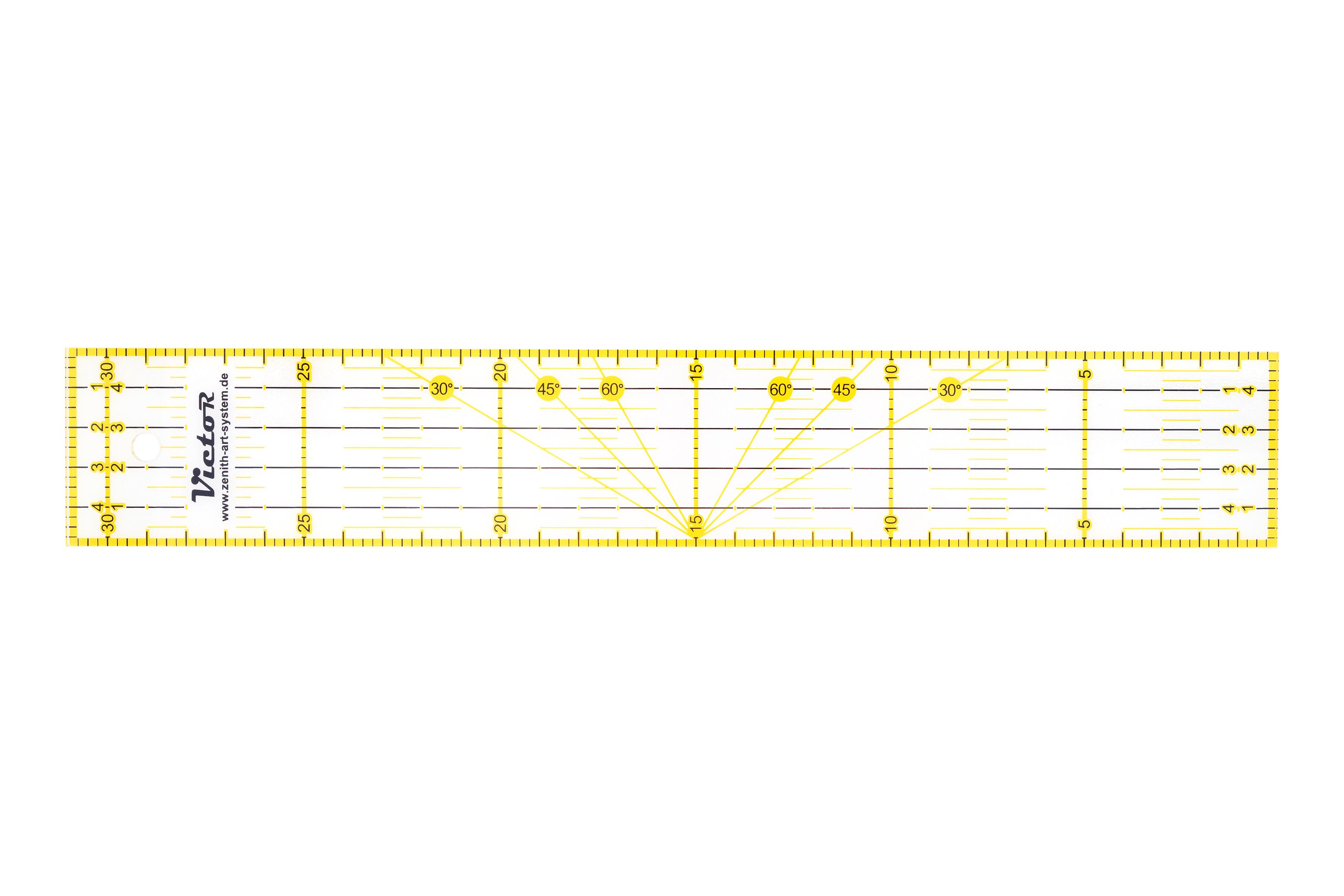 Patchwork Ruler - Colour: Yellow - Size: 5x31cm