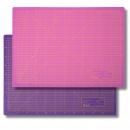 Schneidematte 3-lagig und selbstheilend - Farbe: Violett Pink Set - Gr��e: 600x900mm