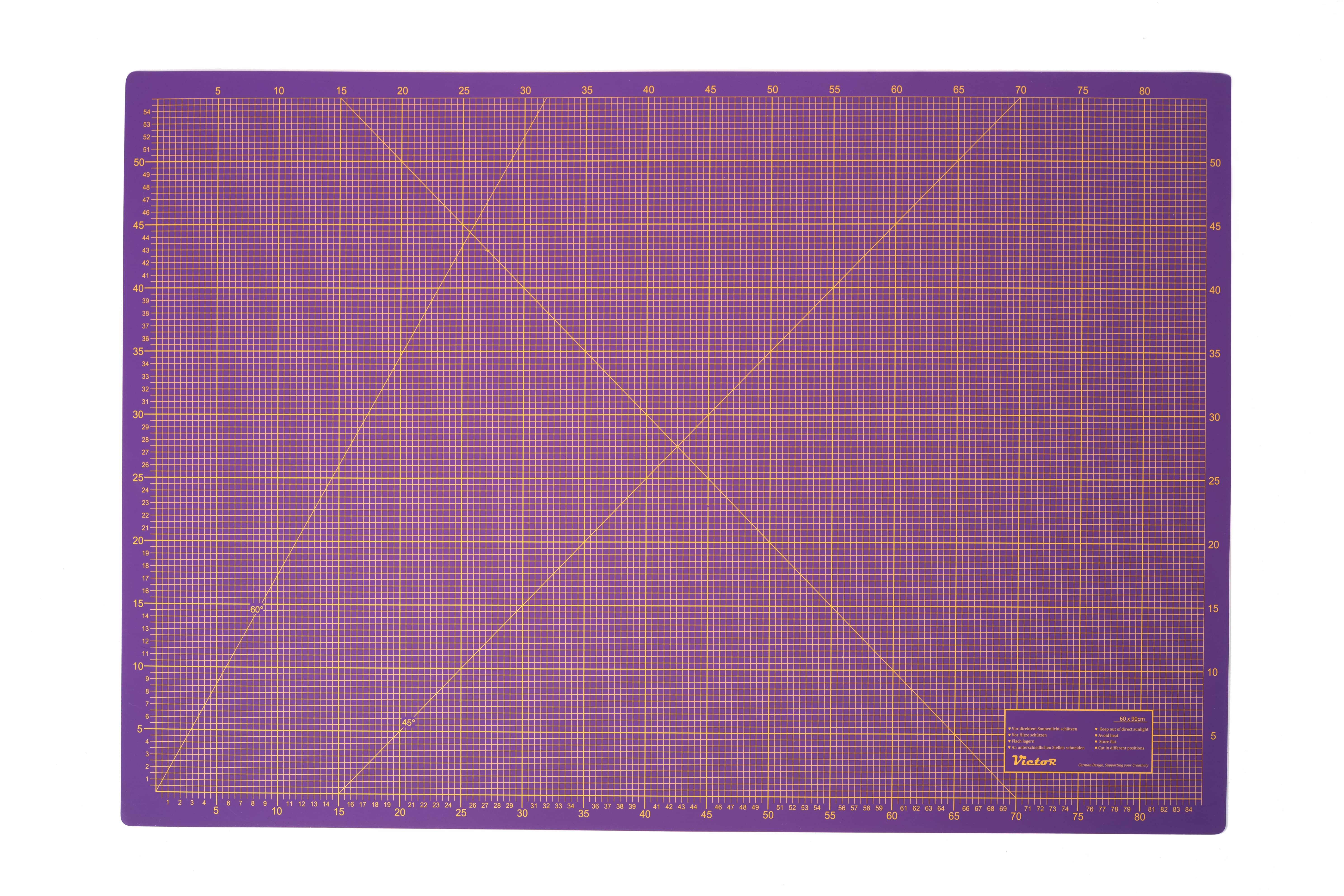 Cutting Mat, 3 layers, self-healing - colour: violet/pink - size: 600x900mm