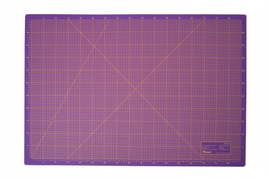 Cutting Mat, 3 layers, self-healing - colour: violet/pink - size: 600x900mm