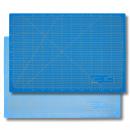 Schneidematte 3-lagig und selbstheilend - Farbe: Blau Set - Gr��e: 450x600mm