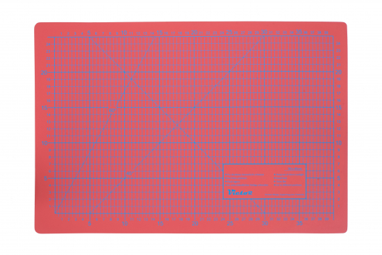 Cutting Mat, 3 layers, self-healing - colour: red/orange - size: 300x450mm